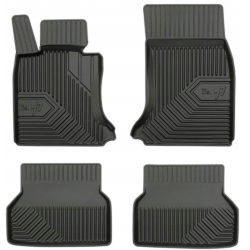 CAR RUBBER FLOOR MATS BLACK BMW 5 E60/E61 (2003-2010) NO.77 FROGUM