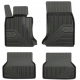 CAR RUBBER FLOOR MATS BLACK BMW 5 E60/E61 (2003-2010) NO.77 FROGUM