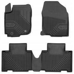 ALFOMBRILLAS DE GOMA PARA COCHE TOYOTA RAV4 (2013-2019) NEGRAS N.º 77 FROGUM