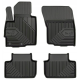 CAR RUBBER FLOOR MATS BLACK MITSUBISHI ASX (2010-...) NO.77 FROGUM