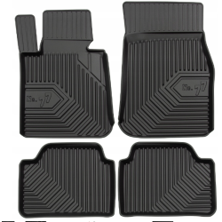 CAR RUBBER FLOOR MATS BLACK BMW 1 E81/E87  (2004-2011) NO.77 FROGUM