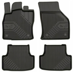 ALFOMBRILLAS DE GOMA PARA COCHE NEGRAS SEAT LEON III (2012-...) NÚMERO 77 FROGUM