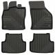 CAR RUBBER FLOOR MATS BLACK SEAT LEON III (2012-...) NO.77 FROGUM