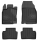 CAR RUBBER FLOOR MATS BLACK RENAULT KADJAR (2015-...) NO.77 FROGUM
