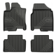 CAR RUBBER FLOOR MATS BLACK NISSAN QASHQAI I (2006-2013) NO.77 FROGUM