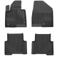 CAR RUBBER FLOOR MATS BLACK HYUNDAI SANTA FE III (2012-2018) NO.77 FROGUM