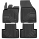 CAR RUBBER FLOOR MATS BLACK VOLVO V50 (2004-2012) NO.77 FROGUM