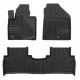 CAR RUBBER FLOOR MATS BLACK KIA SORENTO III (2015-2020) NO.77 FROGUM