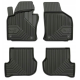 CAR RUBBER FLOOR MATS BLACK SKODA OCTAVIA II (2004-2013) NO.77 FROGUM