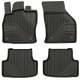 CAR RUBBER FLOOR MATS BLACK VOLKSWAGEN T-ROC (2018-...) NO.77 FROGUM