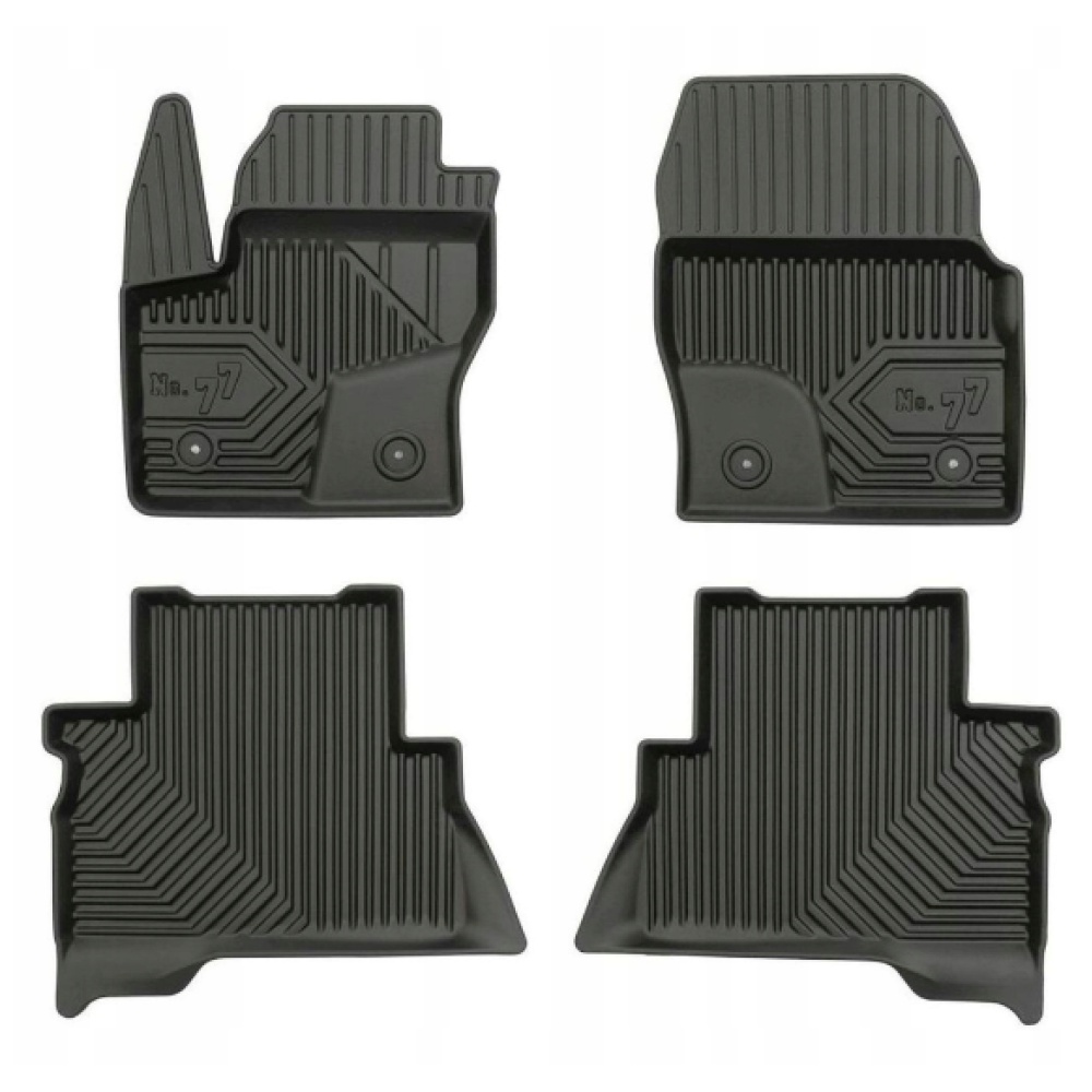 CAR RUBBER FLOOR MATS BLACK FORD KUGA II (2013-2019) NO.77 FROGUM