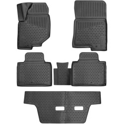 ALFOMBRILLAS DE GOMA NEGRAS PARA SSANGYONG REXTON (2017-…) NOVLINE 