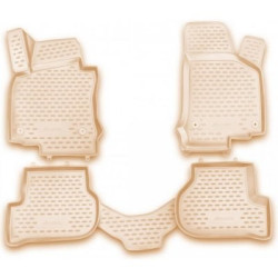 Alfombrillas de goma beige para VW EOS (2006-...) ELEMENT (NOVLINE)