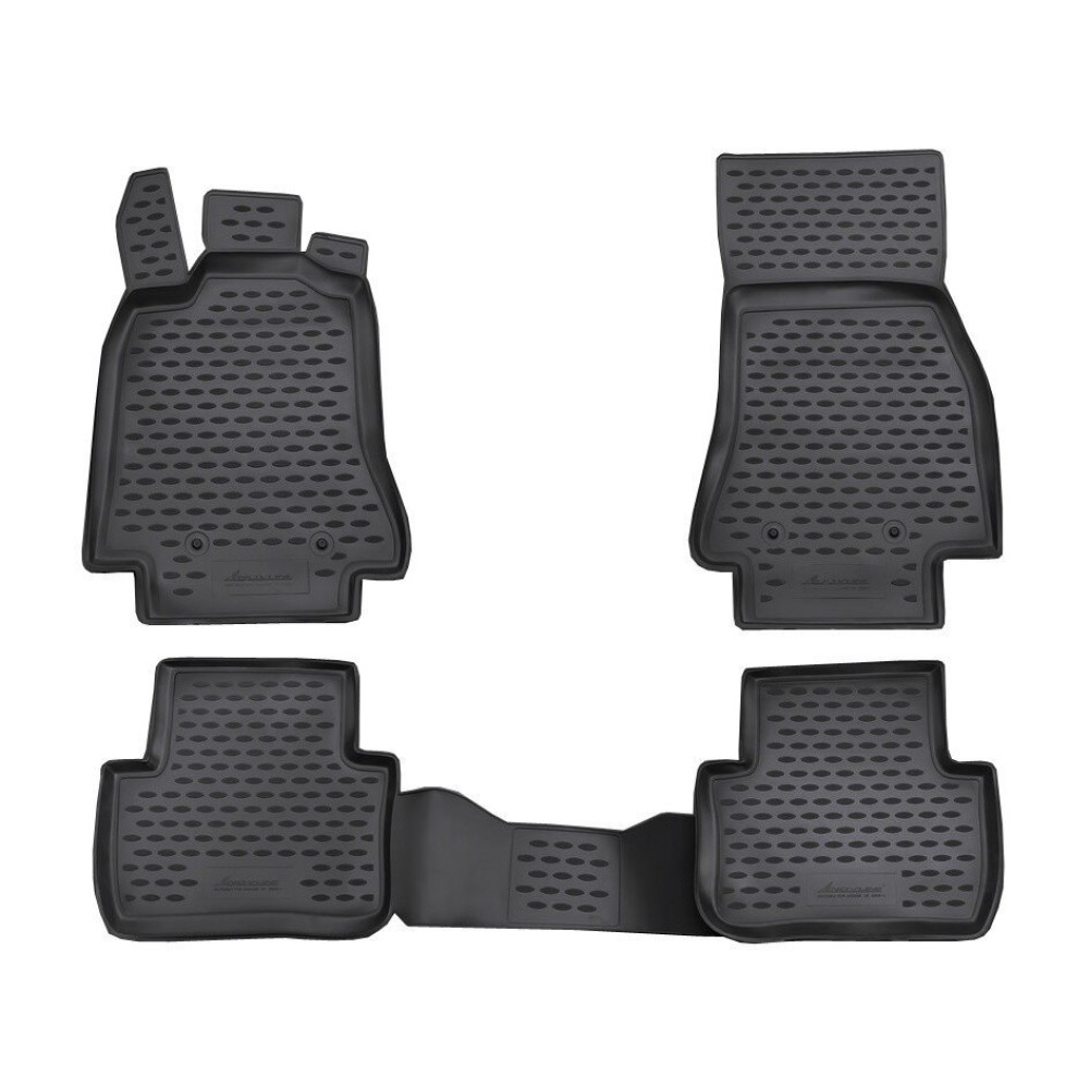 Car rubber floor mats black JAGUAR XF (2008-2015) ELEMENT (NOVLINE)