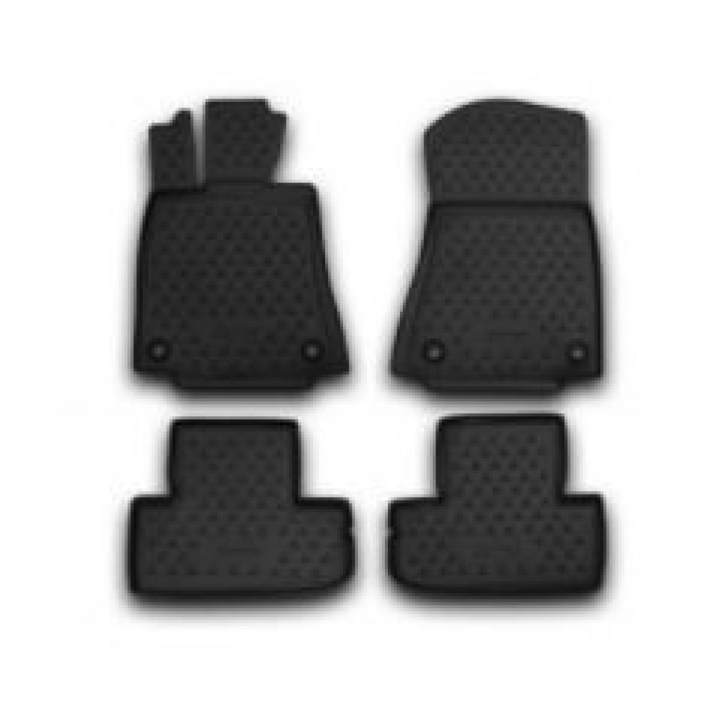 Car rubber floor mats black LEXUS RC (2014-...) NOVLINE
