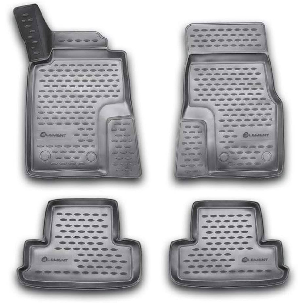 Car rubber floor mats black FORD MUSTANG (2010-2014) ELEMENT (NOVLINE)