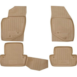 Alfombrillas de goma beige para Volvo S60 (2000-2009) ELEMENT (NOVLINE)