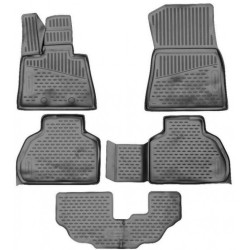 Car rubber floor mats black BMW X7 G07 (7s.)(2019-...) NOVLINE