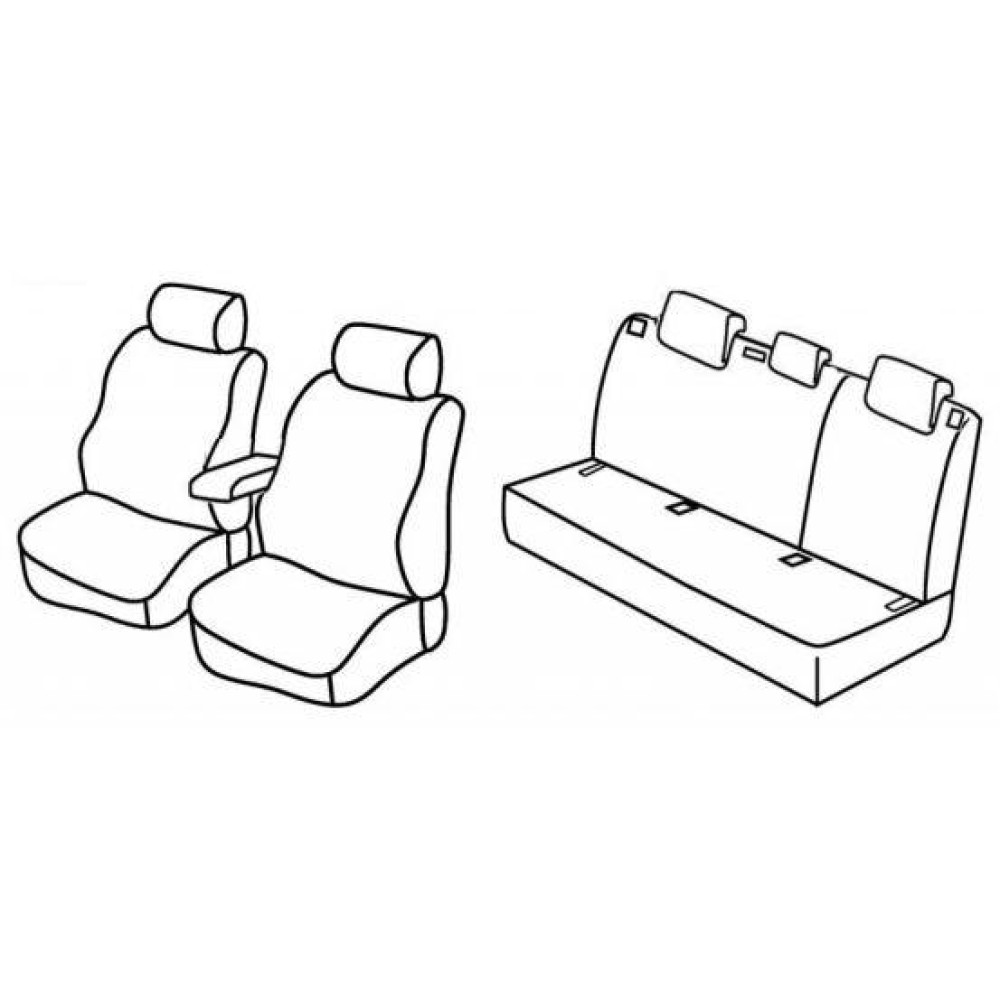 Car seat covers *HARMONY* AUDI A3 (2003-2012) 