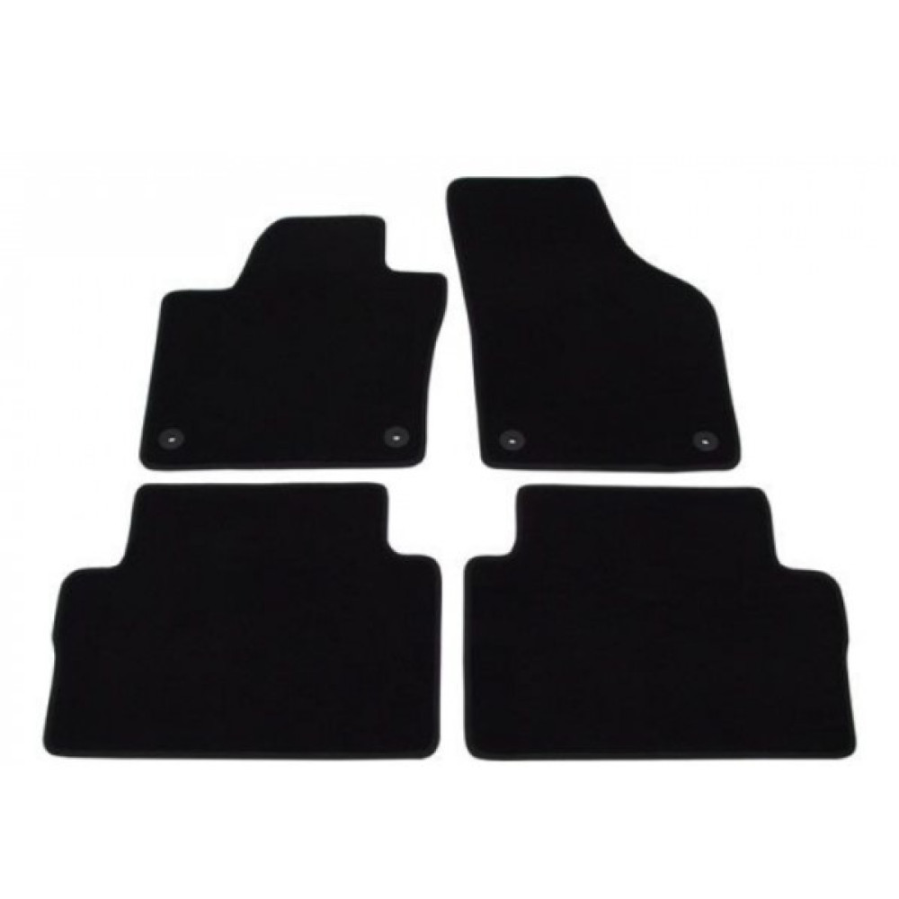 Car textile mats black SEAT ALHAMBRA II (5s.) (2010-...) LUXUS