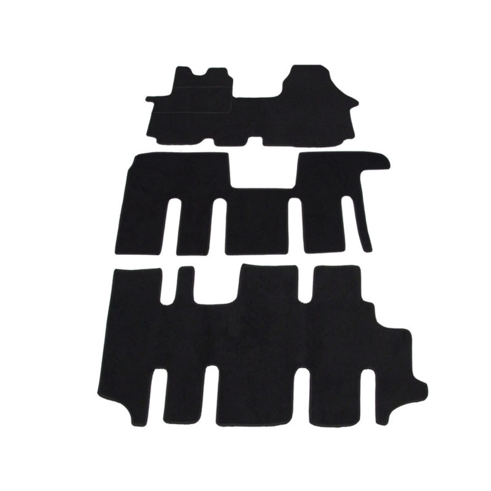 Car textile mats black RENAULT TRAFIC (9s.)(2001-2014) ELEGANT