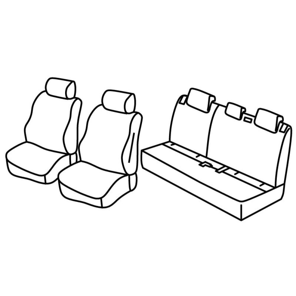 Car custom seat covers  *HARMONY* HYUNDAI i20 III (2020-...)