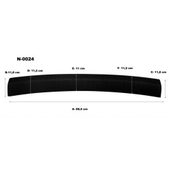 Rear bumper cover TOYOTA PRIUS (2009-2015) N-0024