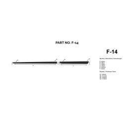 Decorative side moldings F-14