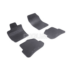 ALFOMBRILLAS DE GOMA PARA COCHE NEGRAS AUDI A1 (2010-...) RIGUM