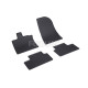 CAR RUBBER FLOOR MATS BLACK RENAULT CAPTUR (2020-...) RIGUM