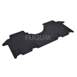CAR RUBBER FLOOR MATS BLACK VW T7 MULTIVAN 2. RINDA (2022-...) RIGUM