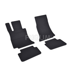 CAR RUBBER FLOOR MATS BLACK MERCEDESS C-KLASSE W 206 (2022-...) RIGUM