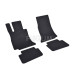 CAR RUBBER FLOOR MATS BLACK MERCEDESS C-KLASSE W 206 (2022-...) RIGUM