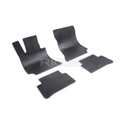 ALFOMBRILLAS DE GOMA NEGRAS PARA COCHE MERCEDES E-KLASSE W212 (2009-2016) RIGUM