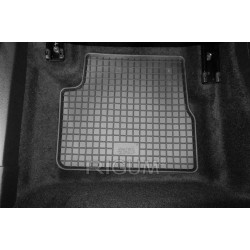 CAR RUBBER FLOOR MATS BLACK PEUGEOT e-208 (2020-...) RIGUM