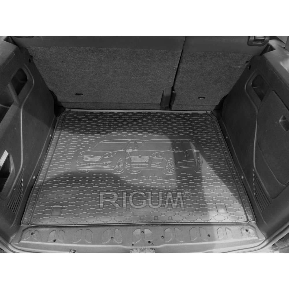 Car rubber trunk mat FIAT DOBLO L1 (2012-2019) RIGUM