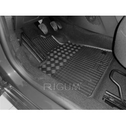 CAR RUBBER FLOOR MATS BLACK DACIA JOGGER (5m) (2022-...) RIGUM