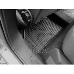 CAR RUBBER FLOOR MATS BLACK FORD TOURNEO CONNECT (5M.)(2022-...) RIGUM