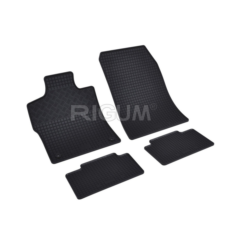 CAR RUBBER FLOOR MATS BLACK PEUGEOT 308 SW (2022-...) RIGUM