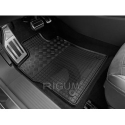 CAR RUBBER FLOOR MATS BLACK PEUGEOT 308 SW (2022-...) RIGUM