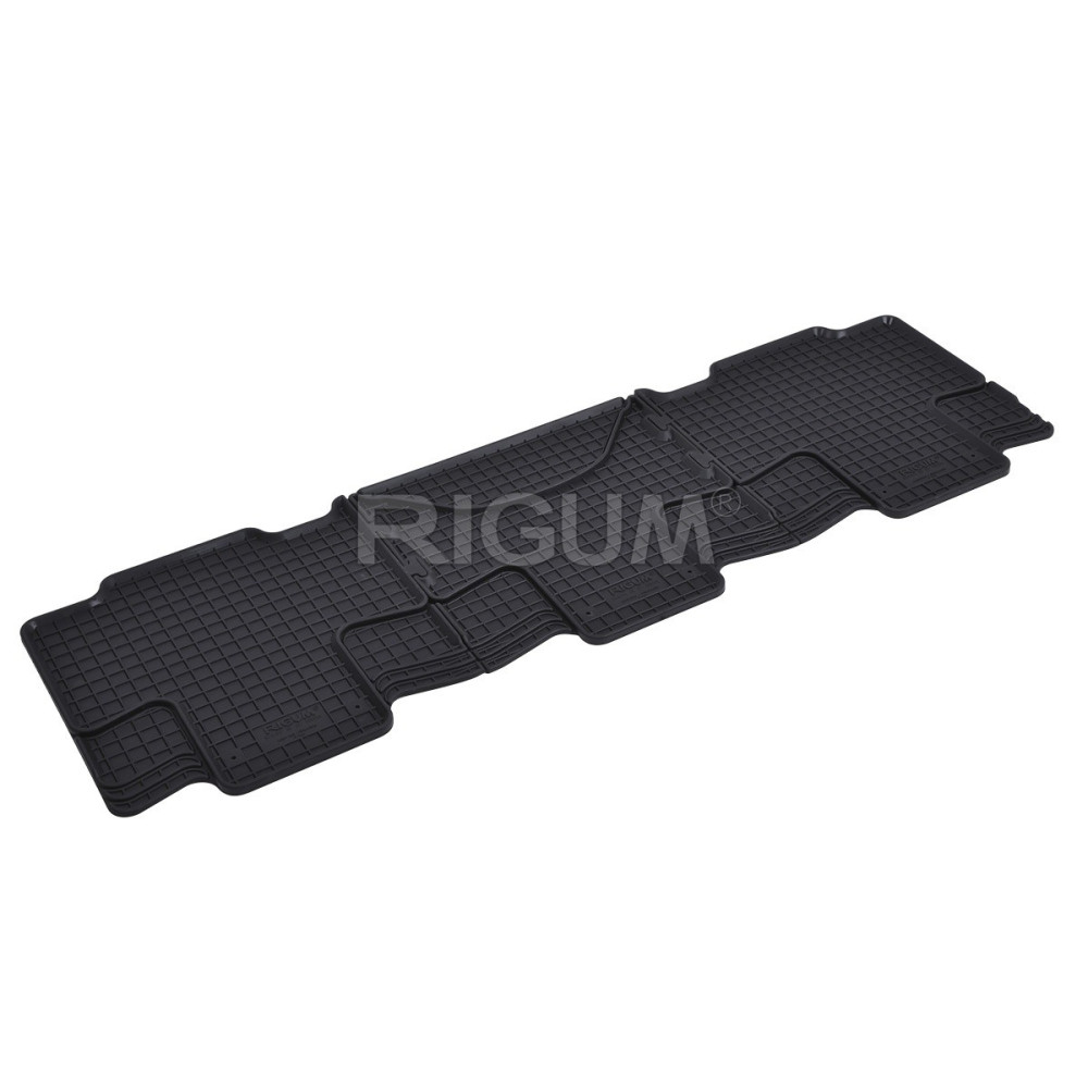 CAR RUBBER FLOOR MATS BLACK VW T7 MULTIVAN (3.RINDA) (2022-...) RIGUM