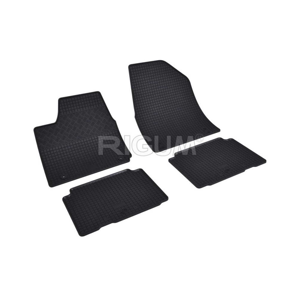 CAR RUBBER FLOOR MATS BLACK HYUNDAI IONIQ 5 (2021-...) RIGUM