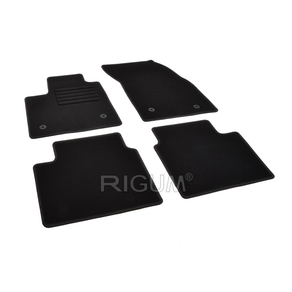 Car textile mats black FORD FOCUS (2018-...) RIGUM TEXTILE