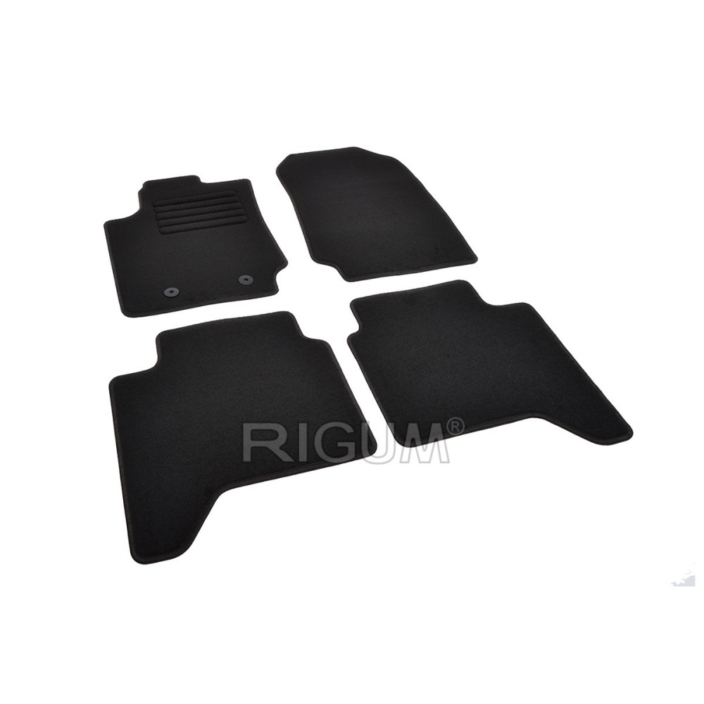 Car textile mats black FORD RANGER (2016-...) RIGUM TEXTILE