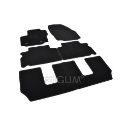 Alfombrillas textiles negras para coche FORD S-MAX (2006-2012) RIGUM TEXTILE