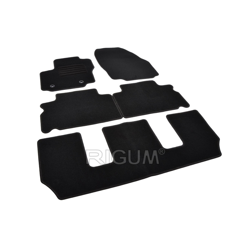 Car textile mats black FORD GALAXY (2006-2012) RIGUM TEXTILE