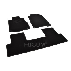 Car textile mats black HONDA CR-V (2012-2018) RIGUM TEXTILE