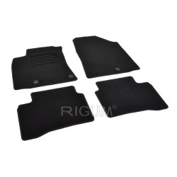 Car textile mats black HYUNDAI IONIQ HYBRID (2017-...) RIGUM TEXTILE