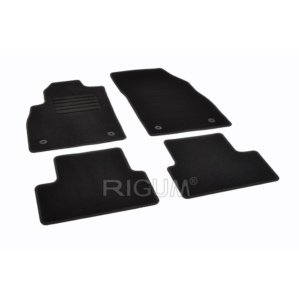Car textile mats black OPEL ASTRA J (2009-2015) RIGUM TEXTILE