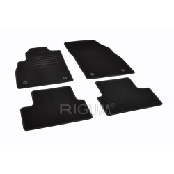 Alfombrillas textiles negras para coche OPEL ASTRA J (2009-2015) RIGUM TEXTILE